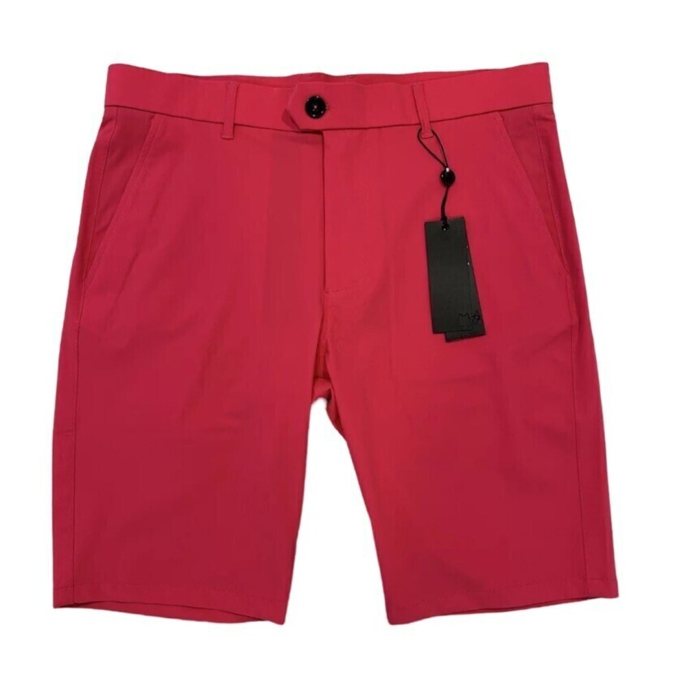 Greyson Men's Montauk Golf Shorts Size 32 Bittersweet Pink 10" Inseam NWT $118